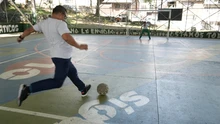 Dos canchas múltiples volvieron al servicio de la ciudadanía en la Comuna 1: con recursos del empréstito