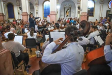 Orquesta Filarmónica de Cali cerró su participación en el segundo Festival de Música Clásica con concierto en el barrio Obrero