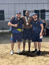 Cherian Nieva, deportista de ‘Cali Élite’, se proclamó campeón panamericano de lucha playa en Panamá