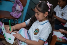 Niñas y niños son protagonistas de la paz en Cali