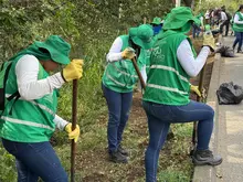180 metros cúbicos de residuos fueron retirados durante intervención ambiental en el río Meléndez