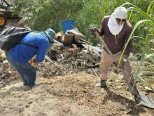 180 metros cúbicos de residuos fueron retirados durante intervención ambiental en el río Meléndez