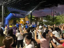  Más de 250 personas encendieron la noche en el oriente de Cali con actividad física, música y recreación