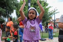 El ‘Festival de la Familia’ en el Bulevar de Oriente; ni la lluvia apagó la fiesta en el ‘Día de la Niñez’