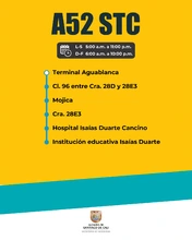 Transporte urbano tradicional asume la operación de las rutas A52 y A57 del MIO