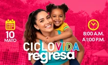 El domingo 10 de mayo, la Ciclovida se llenará de amor para celebrar a mamá con una jornada especial