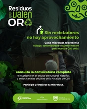 Convocatoria ‘Residuos que valen Oro’ impulsa el aprovechamiento y apoyo a recicladores de oficio en Cali