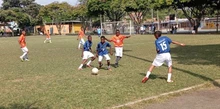 Segundo día de la Copa ‘Cali es Mundial’ dejó 35 anotaciones y goleada 8-0 de la Comuna 4 (Costa de Marfil) sobre la Comuna 14 (Ecuador)