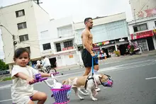 Día del Padre “mundialista” en la Ciclovida