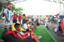 Día del Padre “mundialista” en la Ciclovida