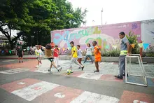 Día del Padre “mundialista” en la Ciclovida