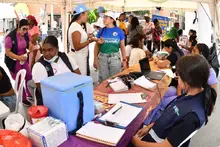Alcalde de Cali instala La Carpa de la Reconciliación en llano verde
