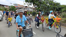 En el Día Mundial de la Bicicleta, habitantes de Petecuy conocieron detalles del Corredor Ambiental Jarillón del Río Cauca