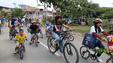 En el Día Mundial de la Bicicleta, habitantes de Petecuy conocieron detalles del Corredor Ambiental Jarillón del Río Cauca
