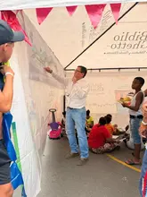 En el Día Mundial de la Bicicleta, habitantes de Petecuy conocieron detalles del Corredor Ambiental Jarillón del Río Cauca