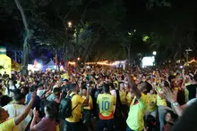 Éxito total en el primer día del Fan Zone de la selección en Cali
