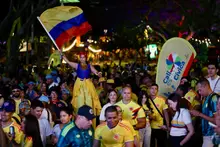 Éxito total en el primer día del Fan Zone de la selección en Cali