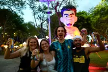 Éxito total en el primer día del Fan Zone de la selección en Cali