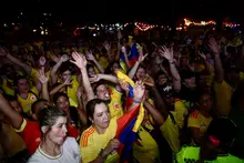 Cuatro mil personas en el Fanzone celebraron el segundo triunfo de Colombia en Mundial