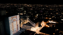 La imagen del Teatro Municipal será proyectada sobre la fachada iluminada del edificio del Banco de Occidente en pleno centro histórico de Cali