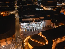 La imagen del Teatro Municipal será proyectada sobre la fachada iluminada del edificio del Banco de Occidente en pleno centro histórico de Cali