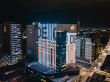 La imagen del Teatro Municipal será proyectada sobre la fachada iluminada del edificio del Banco de Occidente en pleno centro histórico de Cali