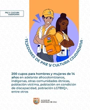 Cali abre convocatoria para formar 200 nuevos Tejedores de Paz y Cultura Ciudadana