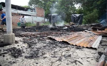 Incendio afectó la huerta comunitaria del jarillón en Calimío Norte