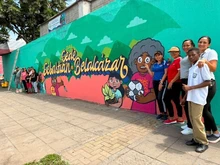 Un mural que une a la comunidad y fortalece la convivencia en el barrio Sucre