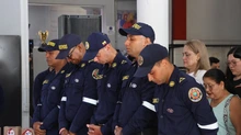 Cali recibió con orgullo a los nueve bomberos que hicieron parte del grupo de rescatistas en La Guaira, Venezuela