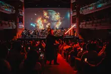 ‘Cine Sinfónico: Bandas Sonoras’ reunió música, arte y tecnología en el Teatro Municipal Enrique Buenaventura