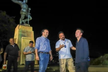 De borondo con Rigo: el Toro de Urrao se subió al bus turístico de la Alcaldía de Cali