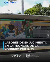 Trabajos de enlucimiento en estaciones del MIO: comienzan en la troncal de la carrera Primera