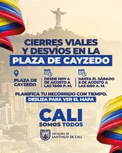 La Plaza de Cayzedo será escenario de una jornada cultural, deportiva y de mercado campesino: implementarán plan especial de tránsito