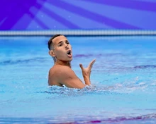 Gustavo Sánchez podio natación artística acción2 Solo en República Dominicana 2026