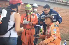 Mexican “Topos” are already in Cali working on the search for earthquake survivors