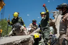 Unidad especial de la Policía Nacional apoya labores de búsqueda y rescate en Cali 