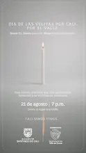 Cali y el Valle del Cauca encenderán  una velita por la esperanza, la paz y el consuelo