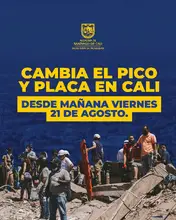Cali avanza hacia el restablecimiento progresivo de la movilidad: se focaliza el ‘Pico y Placa Solidario’ en sector de mayor afectación