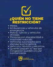 ABC: Cali restablece el ‘Pico y Placa’ ordinario y adopta una medida focalizada en la zona de mayor afectación