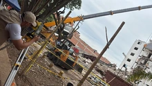 Topógrafos especializados de Bienes y Servicios acompañan labores de monitoreo técnico en zonas afectadas por el terremoto