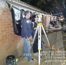 Topógrafos especializados de Bienes y Servicios acompañan labores de monitoreo técnico en zonas afectadas por el terremoto