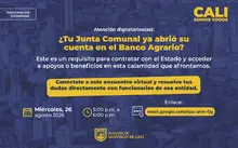 junta comunal abrio su cuenta en el banco agrario