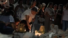 En Cuarto de Legua se encendió una luz en memoria de las víctimas del terremoto