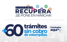 Sistema Recupera - mas de 60 Tramites sin estampillas