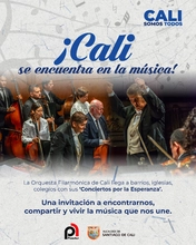 La Orquesta Filarmónica de Cali llevará sus ‘Conciertos por la Esperanza’ a barrios, iglesias y colegios de la ciudad 