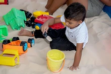 Niñas y niños afectados por el terremoto disfrutaron de una jornada de bienestar con sus familias
