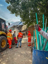 Alcaldía acompaña a recicladores afectados por el terremoto y activa plan de acción