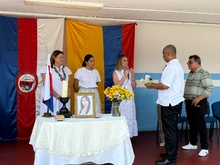 Sentido homenaje a la comunidad educativa víctima del terremoto,