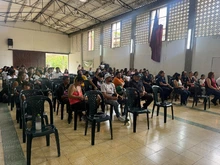 Sentido homenaje a la comunidad educativa víctima del terremoto,